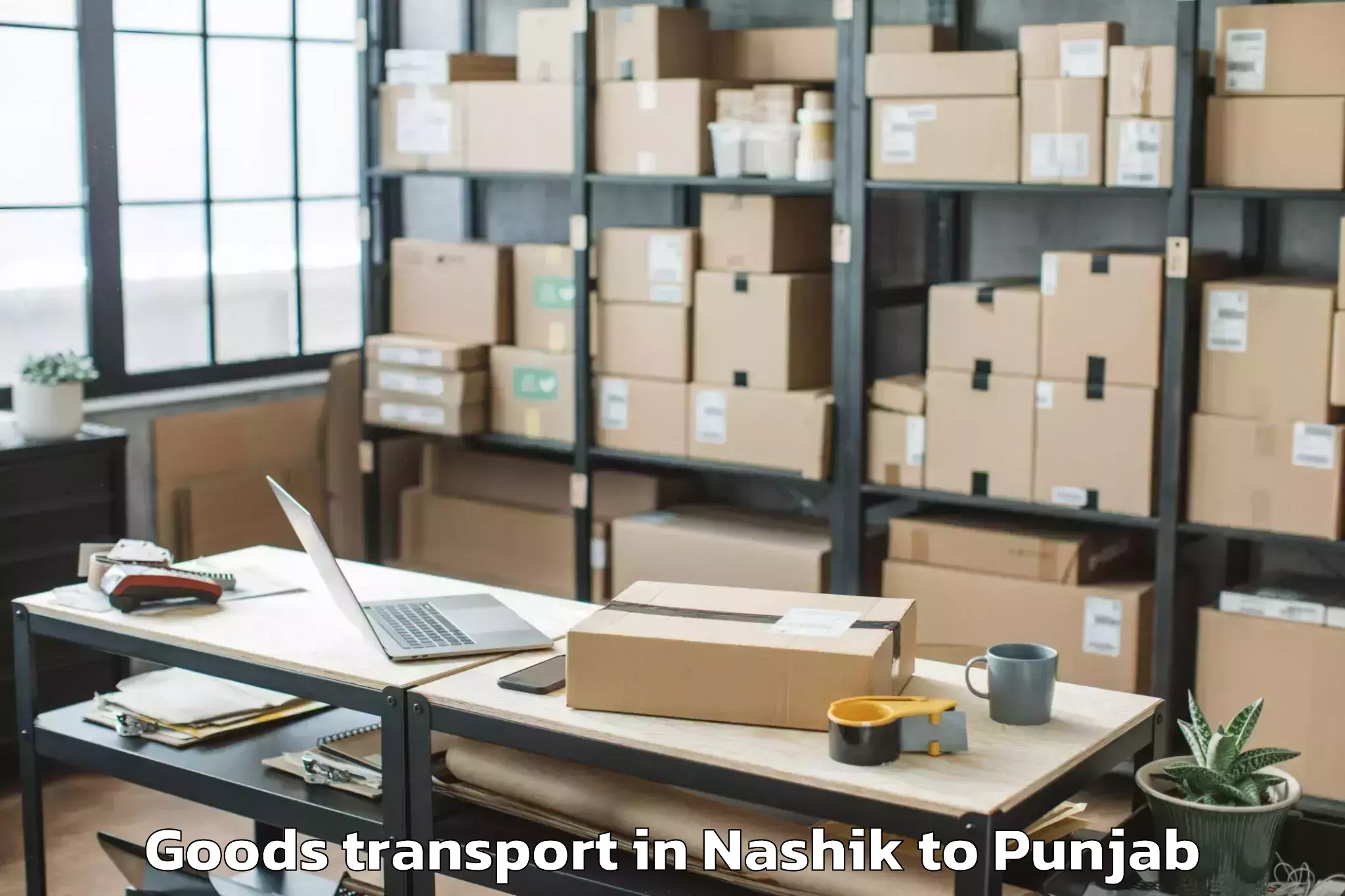 Leading Nashik to Gidderbaha Goods Transport Provider